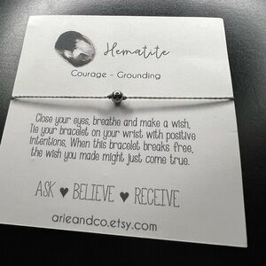 Hematite Bracelet by - Silver